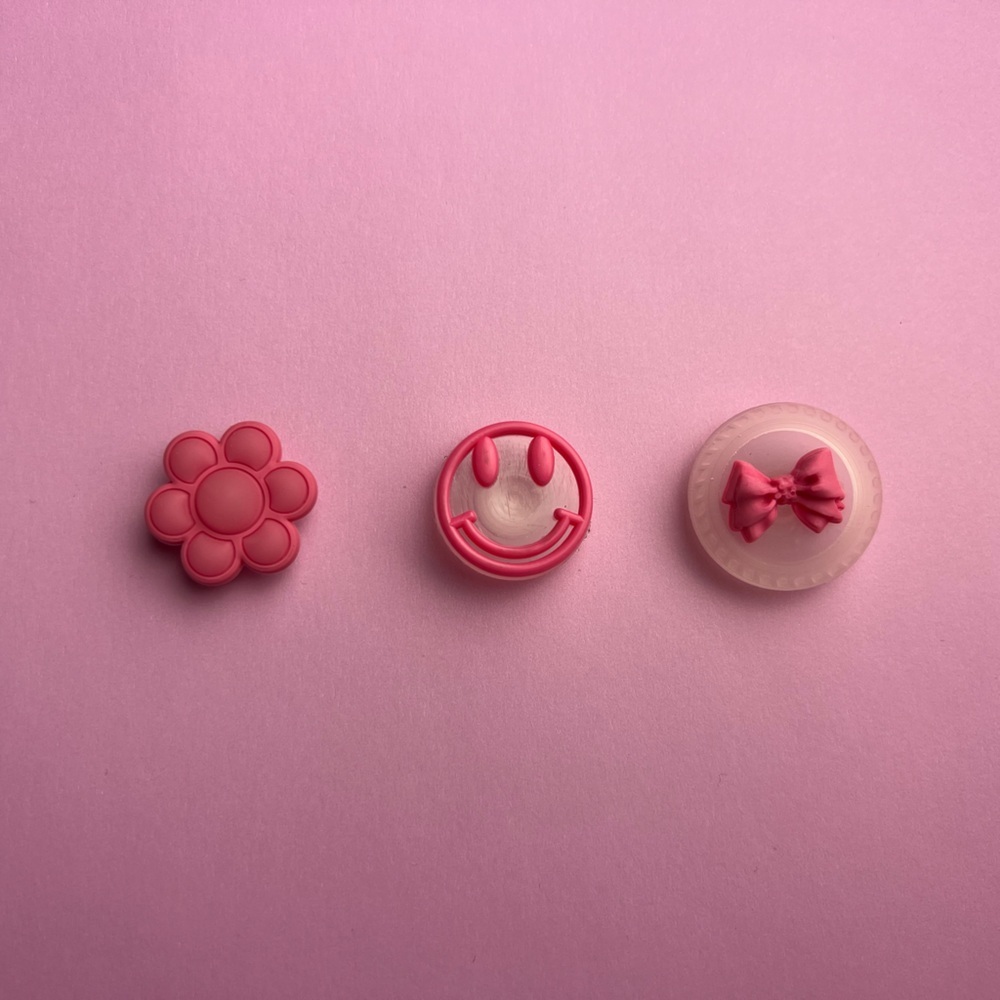 Pink Theme Crocs Shoe Charms Set of 9 - jibbitz Charms - Picture 5 of 7